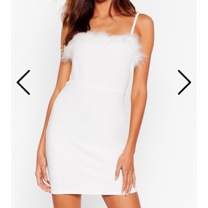 White mini dress